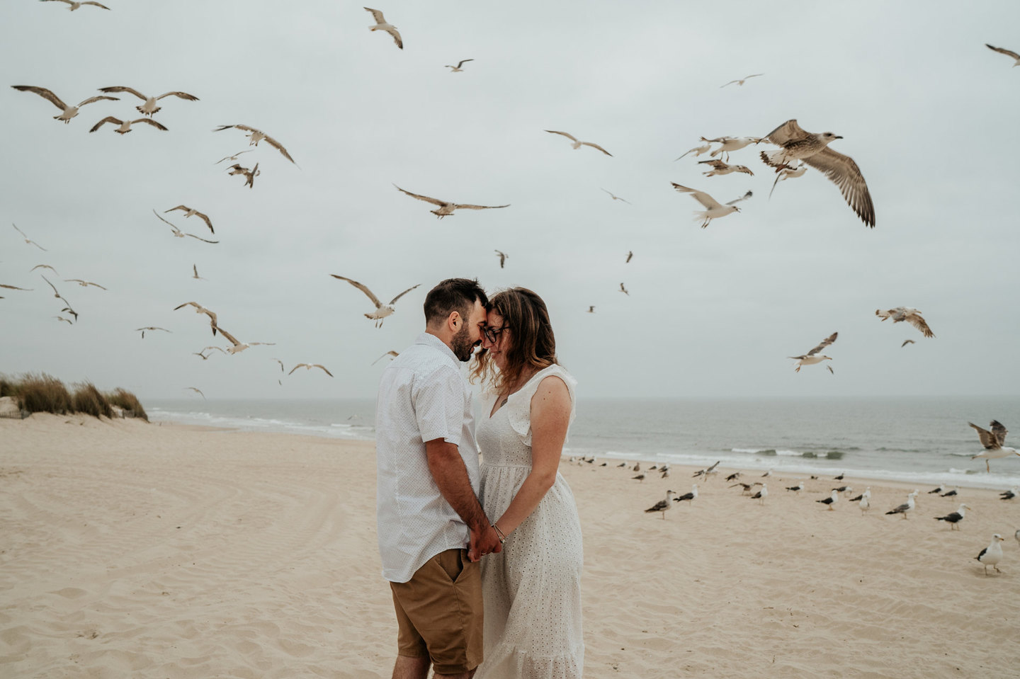 Ensaio pré-casamento na praia de Mira - Sara e Luís