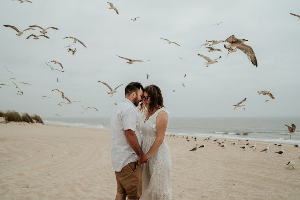 Ensaio pré-casamento na praia de Mira - Sara e Luís Ensaio pré-casamento na praia de Mira - Sara e Luís