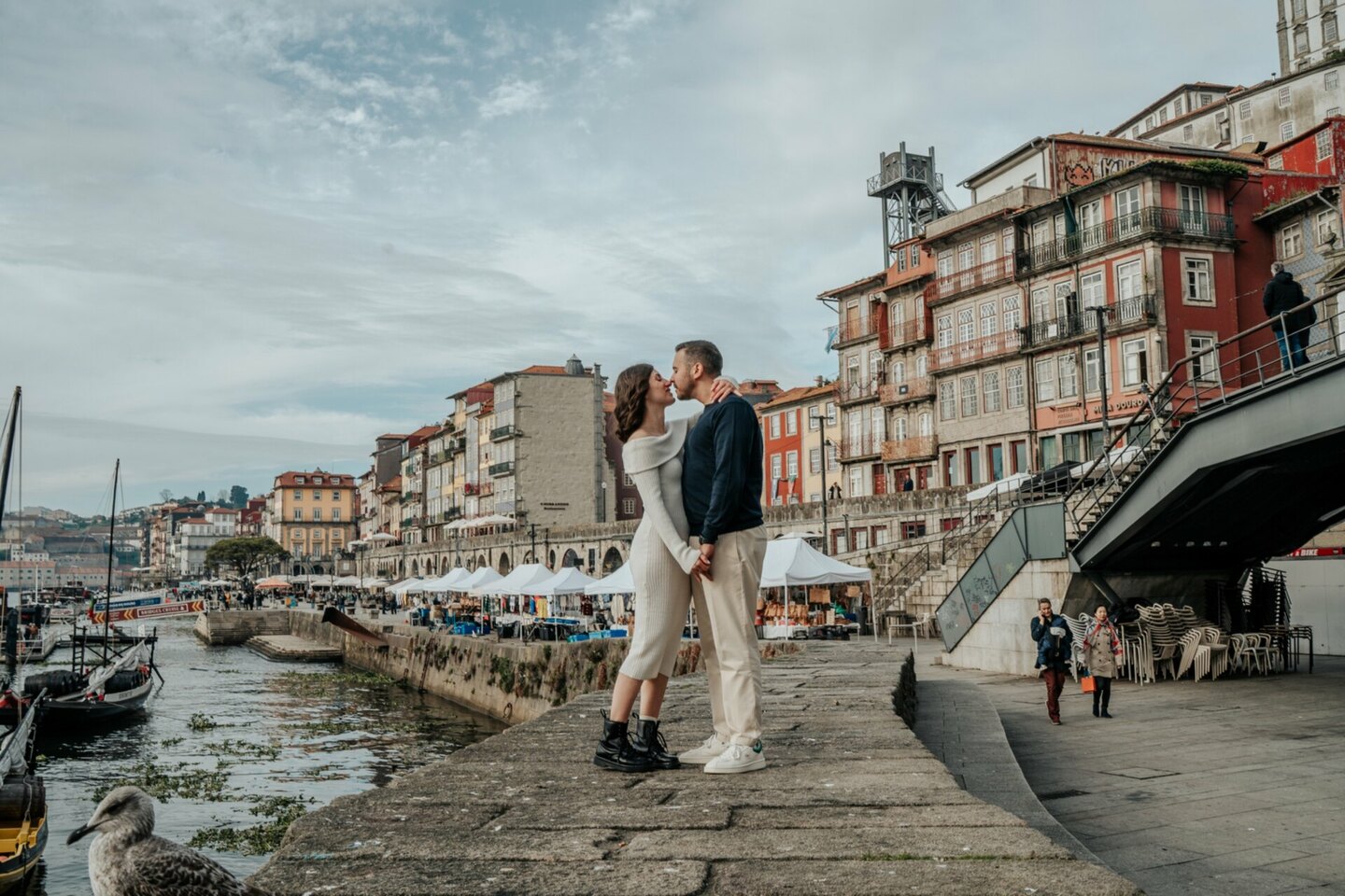 Sessão Pré-Casamento de Outono no Porto: Natalia e Ruben